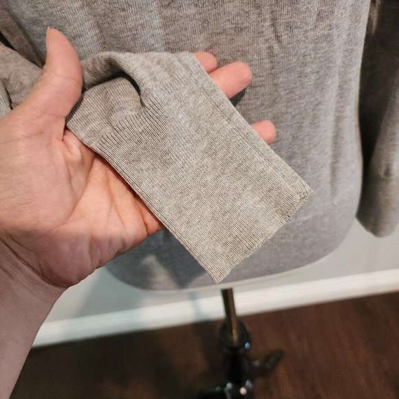 Banana Republic Womens Grau knit Long Sleeve top Size S stretch - Picture 6 of 9